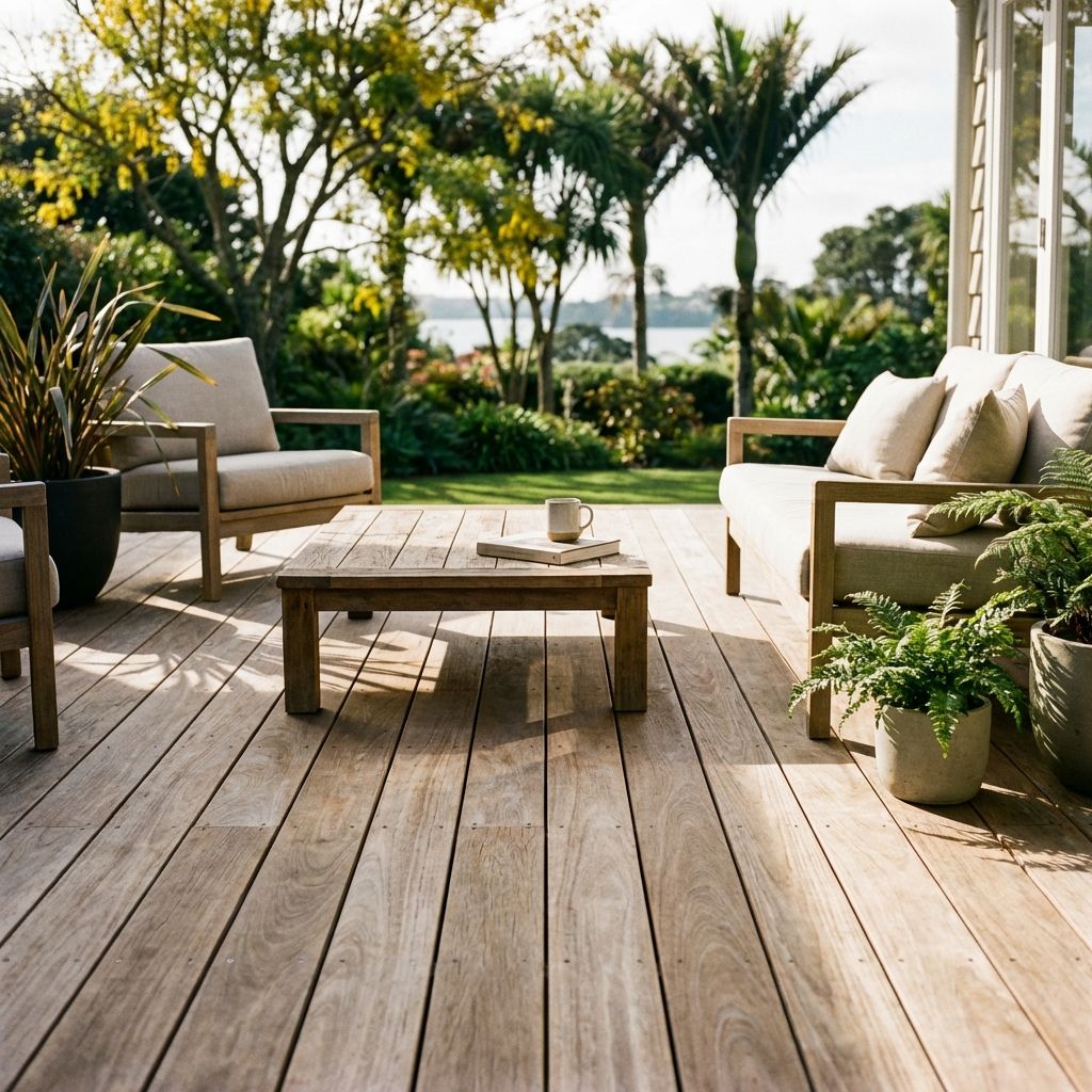 Beautiful timber deck in Auckland