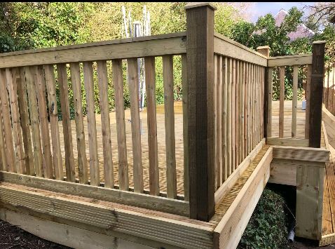 Pine deck build with Step and Handrails, Meadowbank, Auckland