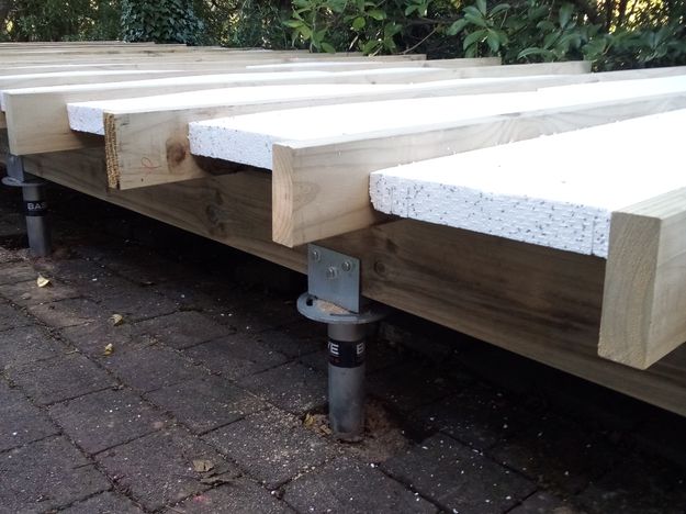 Cabin platform build , Cockle Bay