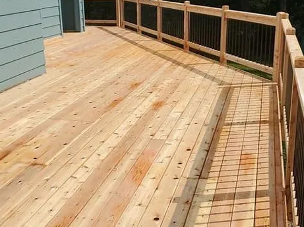 Pine deck and Handrail build, Remuera